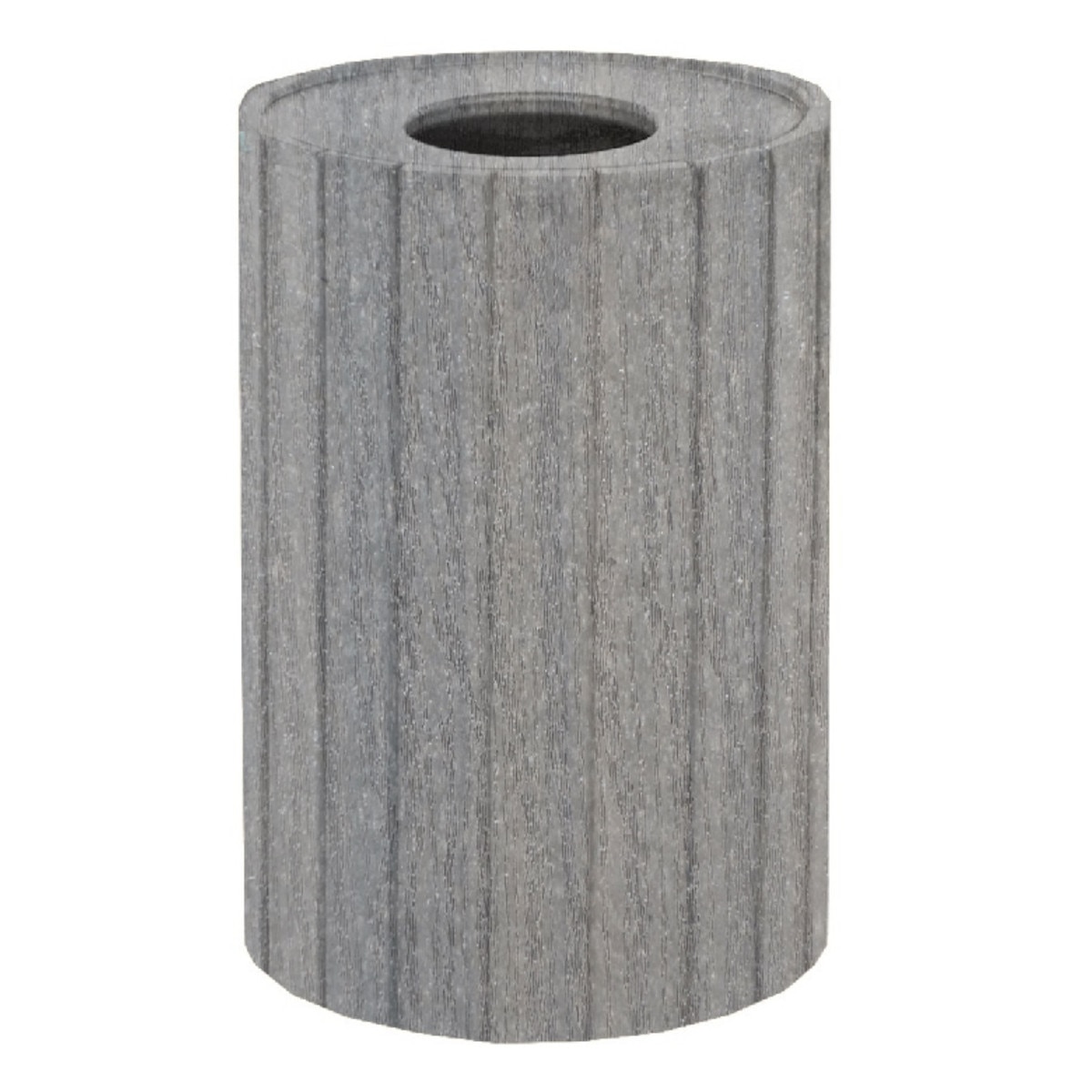 22 G Round Trash Container Gray